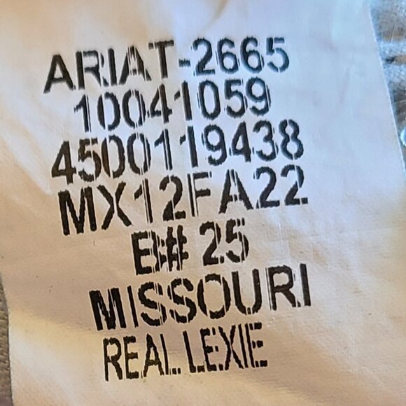 ARIAT REAL DENIM PERFECT RISE REAL LEXIE BOOTCUT JEANS WESTERN STRETCH DENIM 32R - Picture 7 of 7